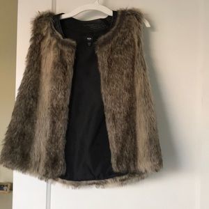 Faux fur vest